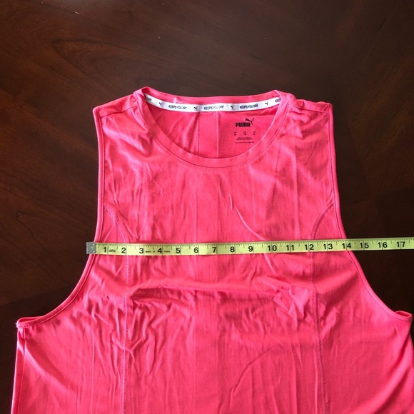 Puma Invert Cropped Coral Tank Top XL - Picture 14 of 16